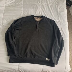 Eddie Bauer Charcoal Henley Shirt